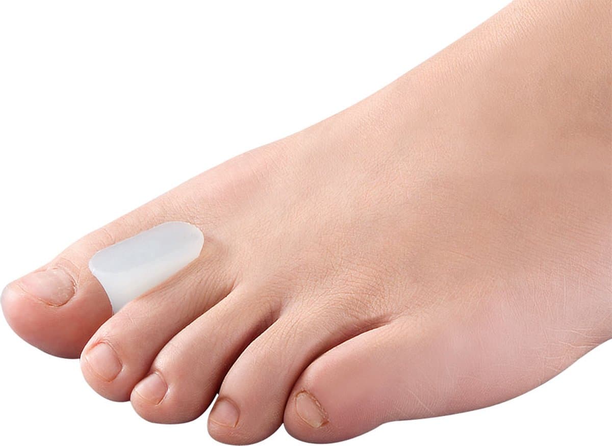 E-life – Siliconen Teenspreider – Teencorrector bij hallux valgus en likdoorns - S - Universeel - Wit