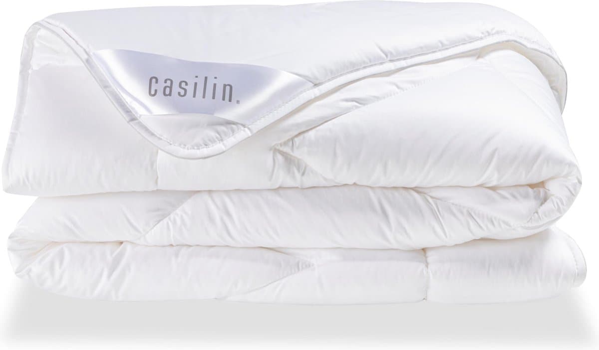 Casilin Dekbed 2 persoons 260 x 220cm Extra Breed - Katoen Satijn - Hotelkwaliteit - Wit