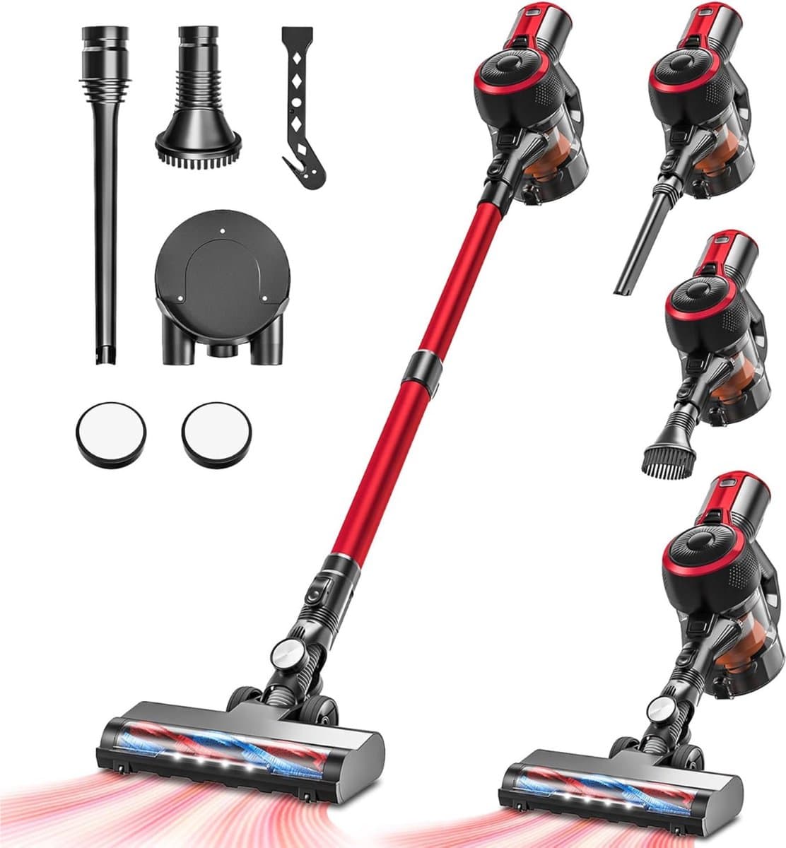 DailySupplies® Stofzuiger Zonder Zak - Steelstofzuiger Draadloos - Steelstofzuigers - Stofzuigers - Vacuum Cleaner - Blauw