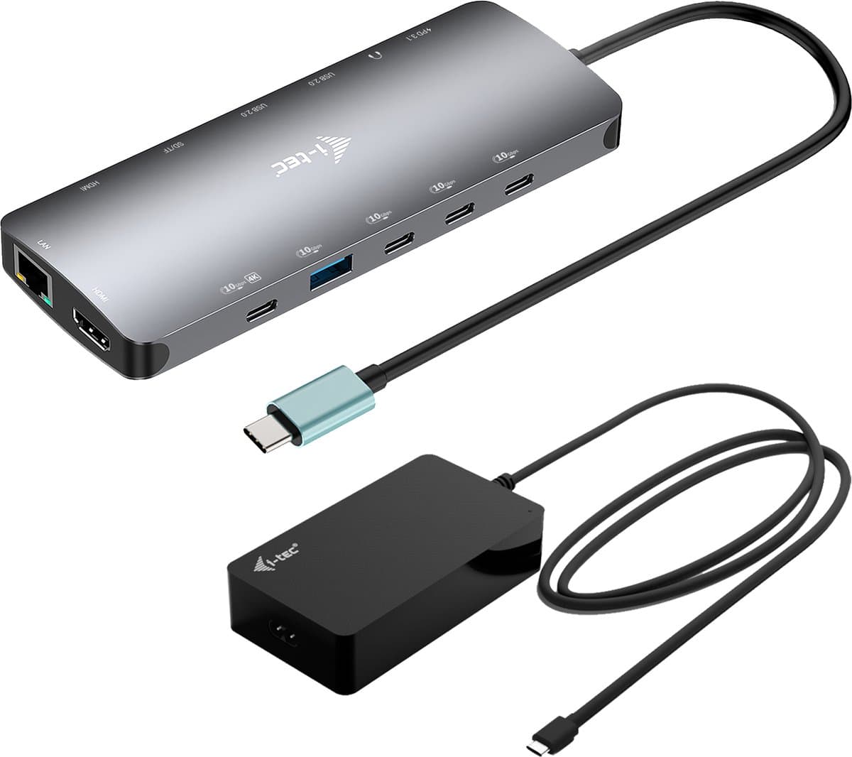 Hub USB i-Tec C31NANOTRIPLED140 Grijs
