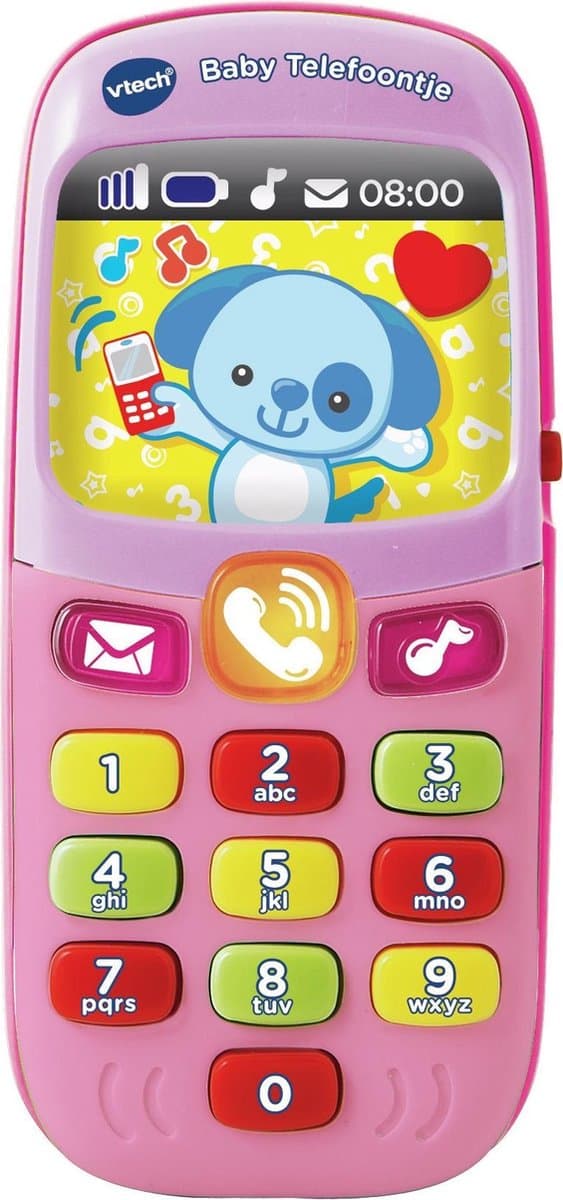 VTech baby telefoon speelgoed - roze, 14,8 x 10,6 x 7,5 cm