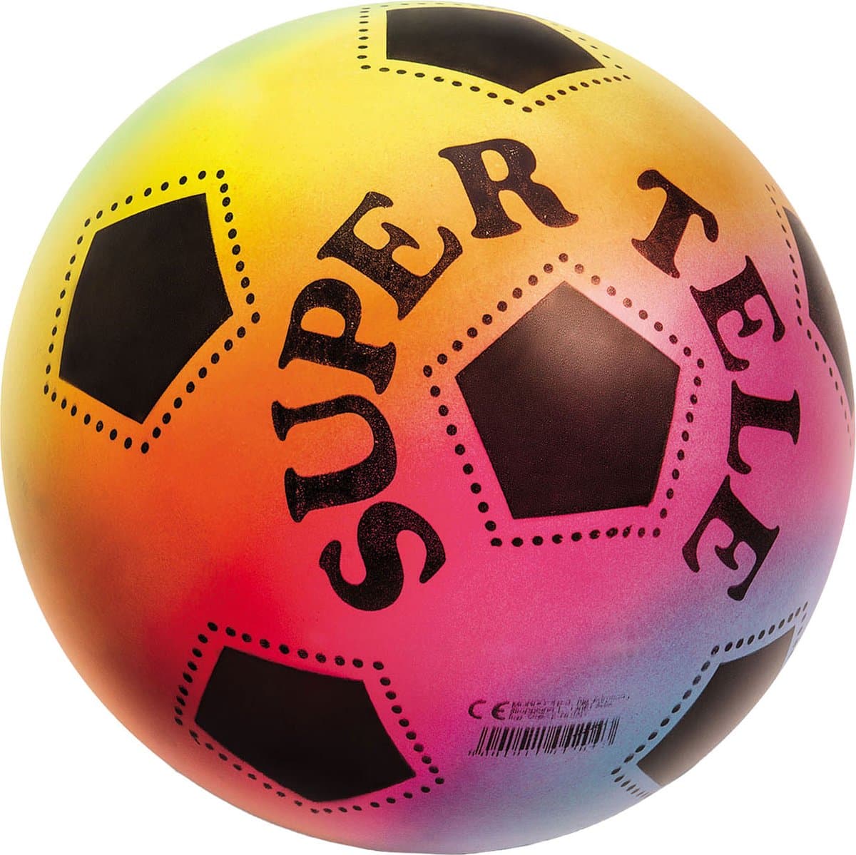 Mondo Voetbal Super Tele Regenboog, 23cm