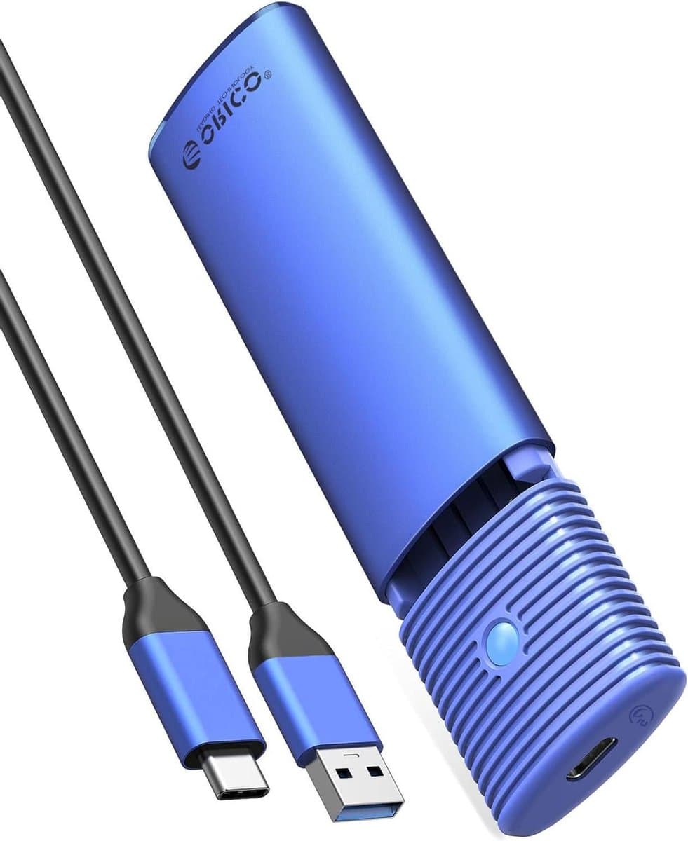 M.2 SATA SSD Behuizing USB3.0 5 Gbps USB-C Adapter - Aluminium Gereedschapsloze Externe SATA M.2 SSD Case - Ondersteuning UASP - M2 SATA NGFF 2242/2260/2280SSD