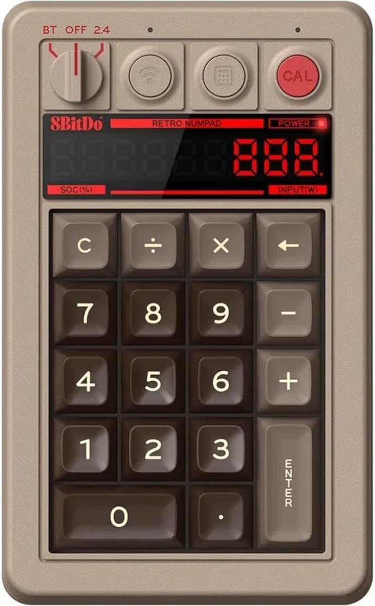 8BitDo Retro Mechanical Wireless Numpad-C64 Edition (PC) Nieuw