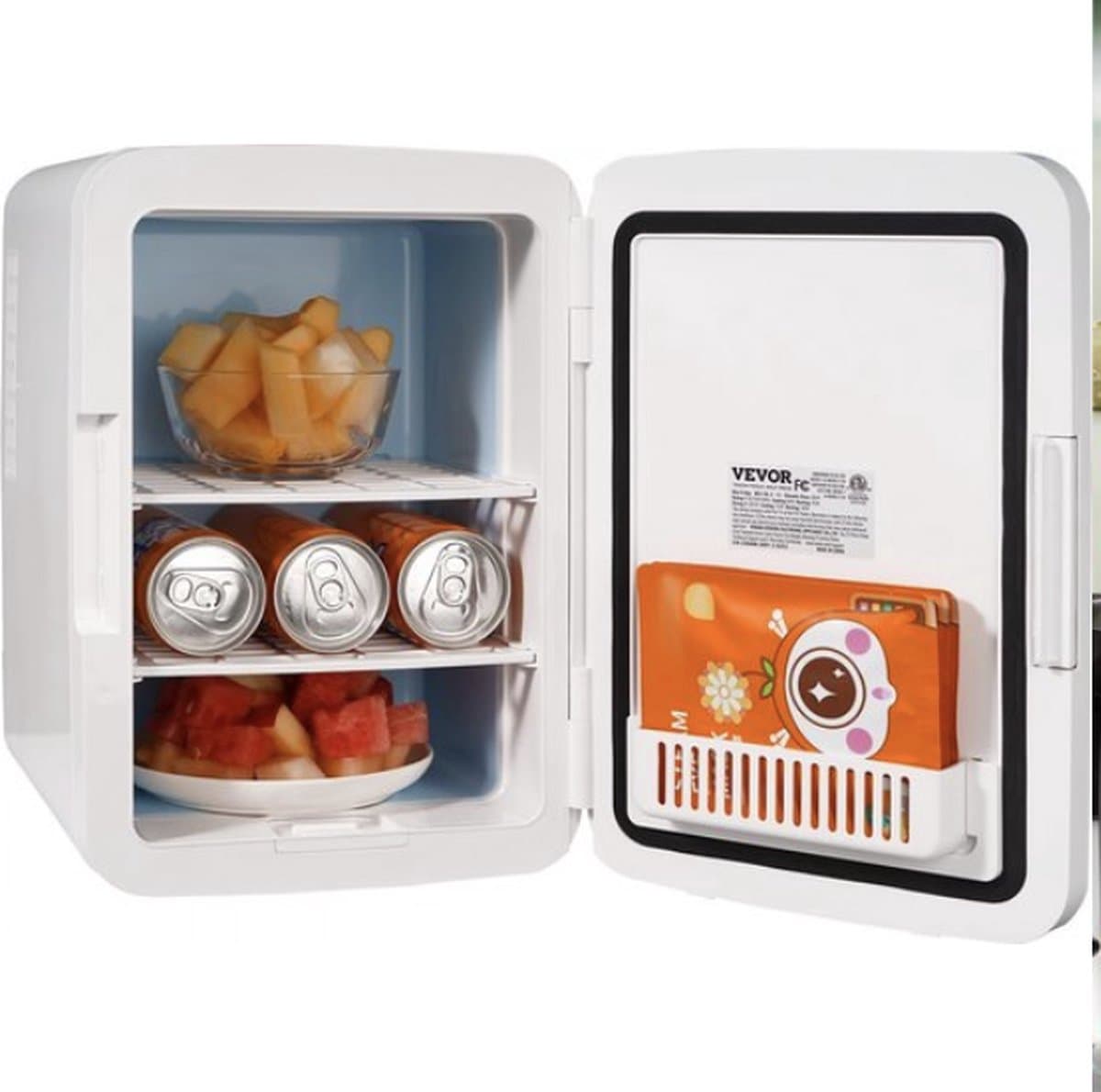 10L Mini Koelkast - 2 in 1 Kleine Koelkast - Compacte Drankkoelkast - 50W koeling - 45W Verwarming - Wit