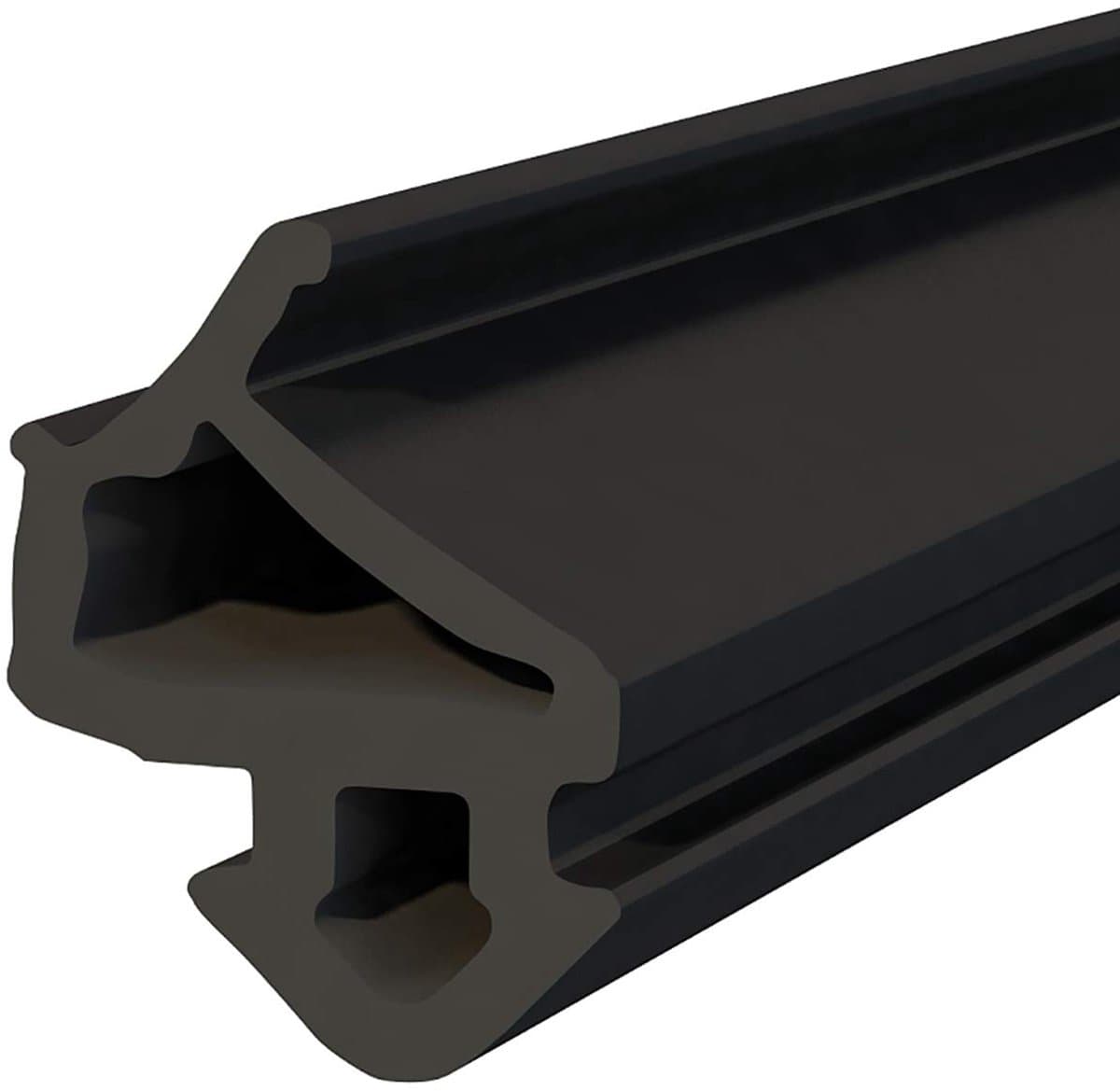 DQ-PP raamafdichting, Zwart, 5 meter, S-1127 VEKA, PVC-ramen, Rubber afdichting Afdichtingsband, Kunststof raamafdichtingen, ALU-profielafdichting Deurafdichting