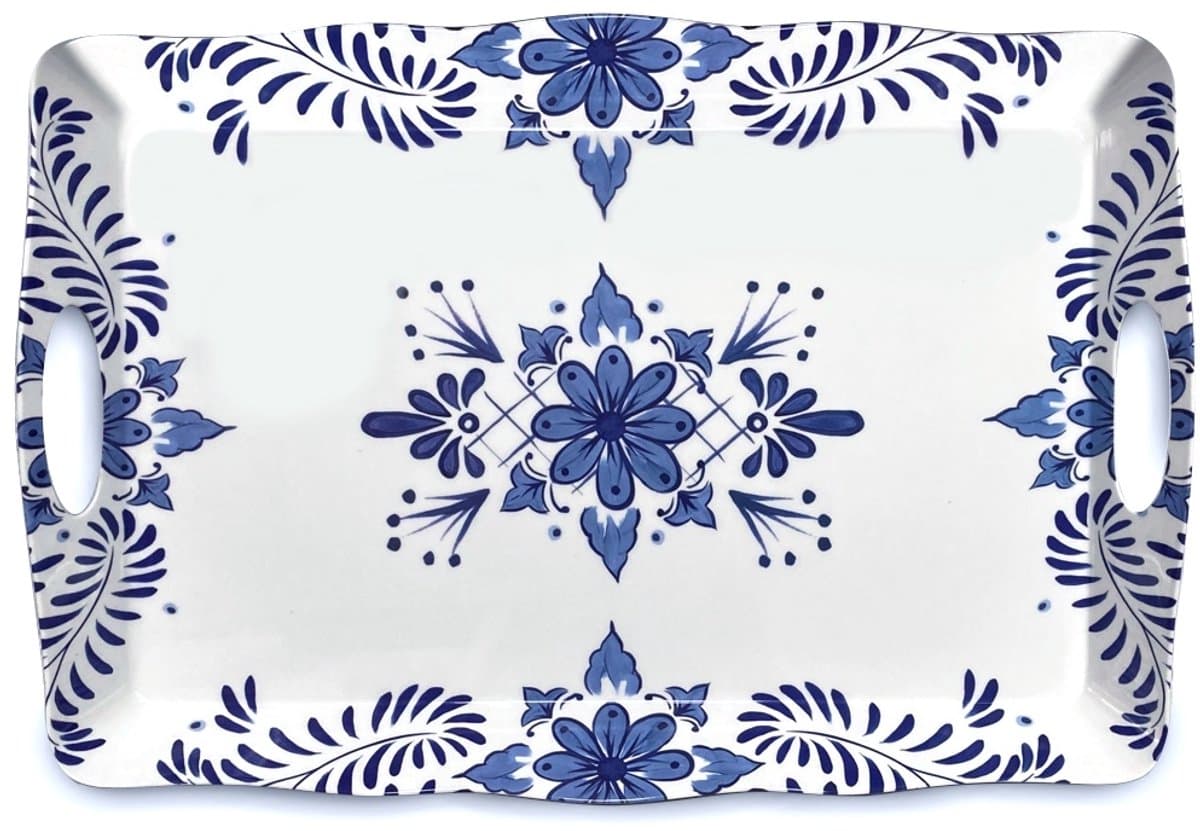 Touch-Mel Santorini melamine dienblad - 50x37 cm - met handgrepen