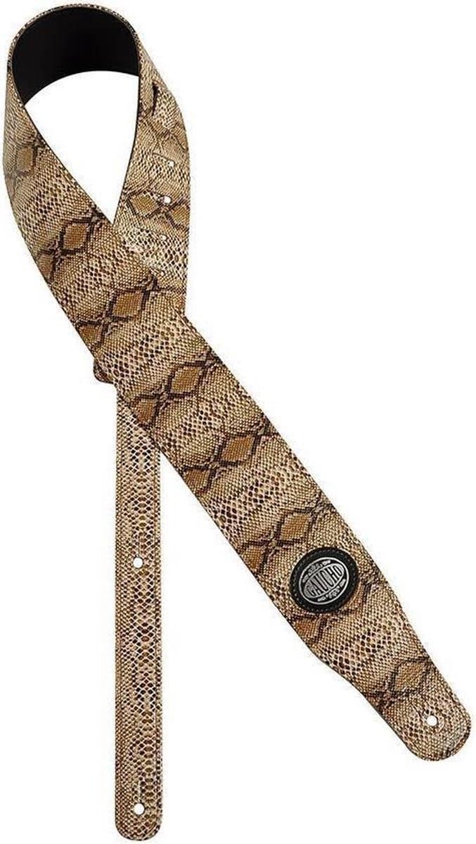 Gitaarriem Cobra Series Snakeskin Bruin GST-205-BR Gaucho
