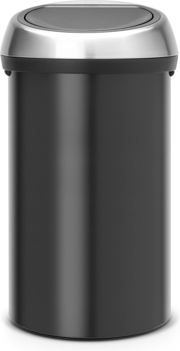 Brabantia Touch Bin 60 Liter Matt Black Fingerprint Proof