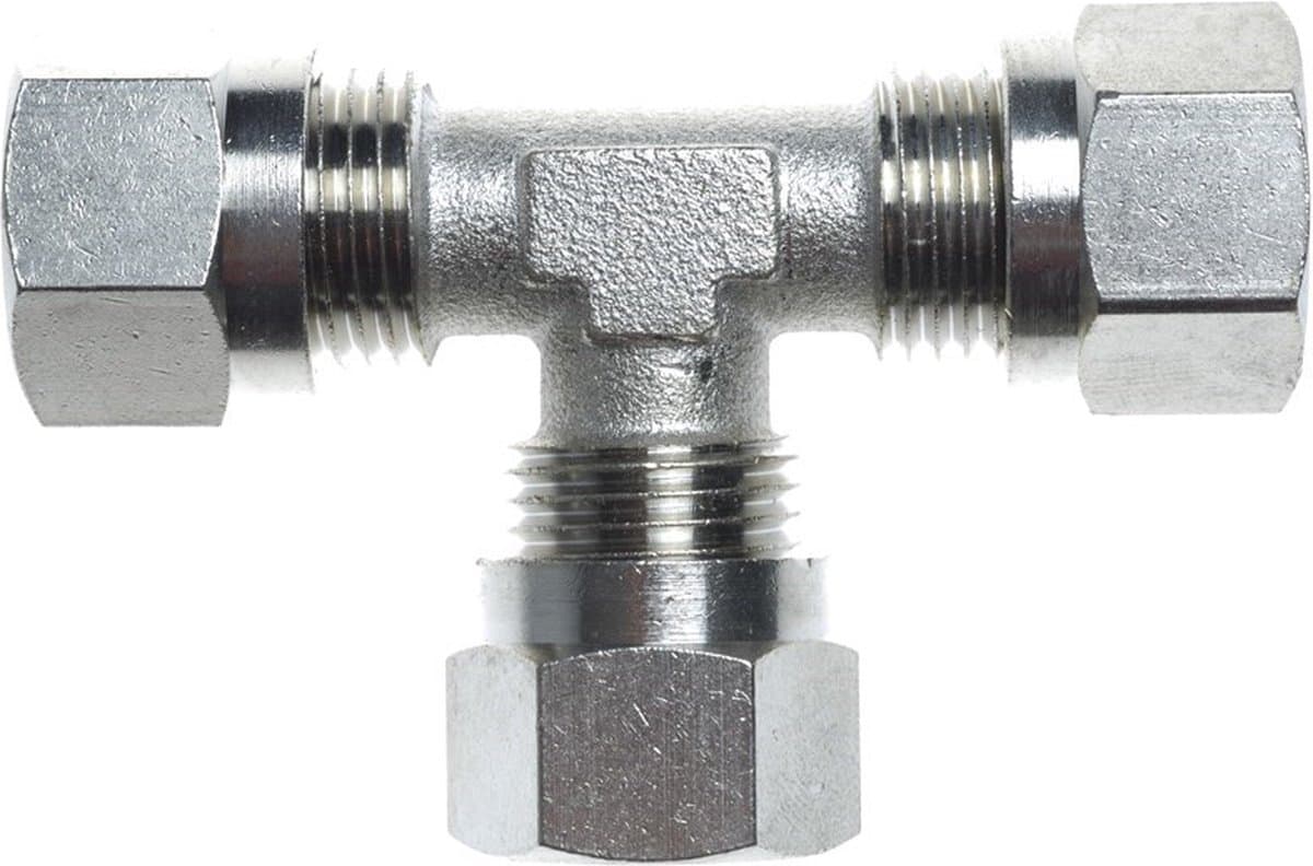 Gimeg T-stuk 10 X 8 X 10 staal