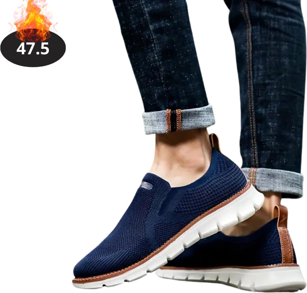 Nivard Schoenen Heren - Sneakers - Comfortabel - Casual - Volwassen - Blauw - Maat 47.5