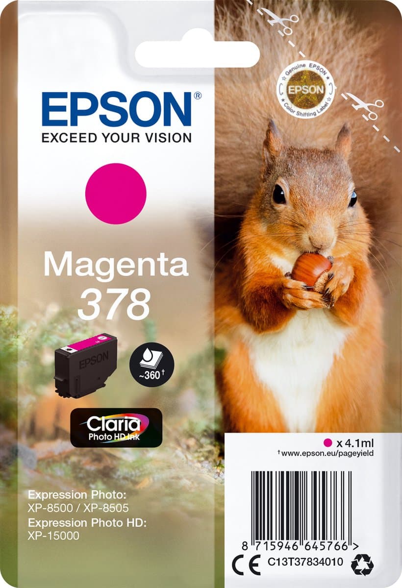 Epson Squirrel 378 Claria Photo HD magenta enkelverpakking inkt