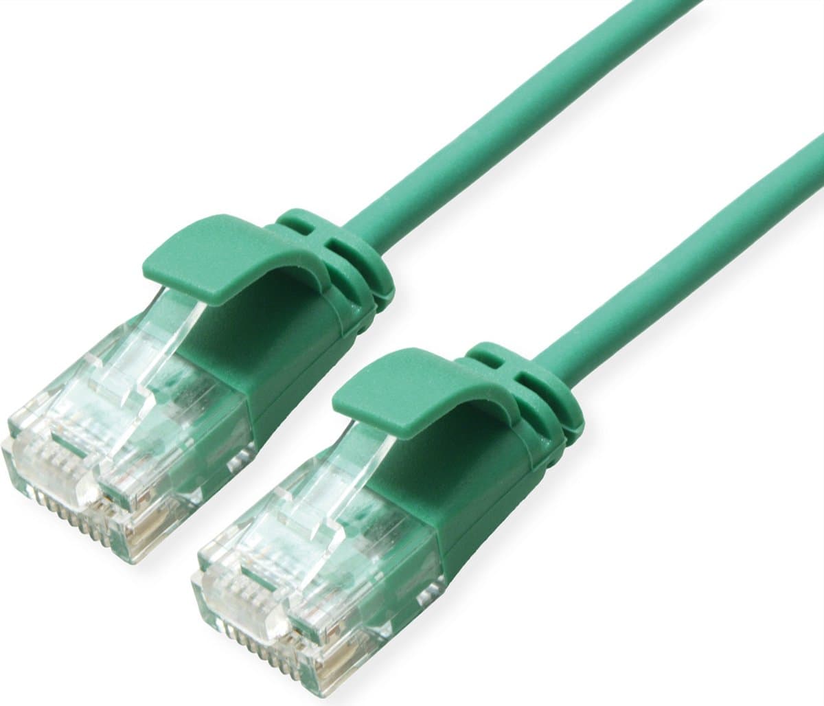 ROLINE UTP Data Center Patchkabel Cat.6A (Class EA), LSOH, extra dun, groen, 1,5 m