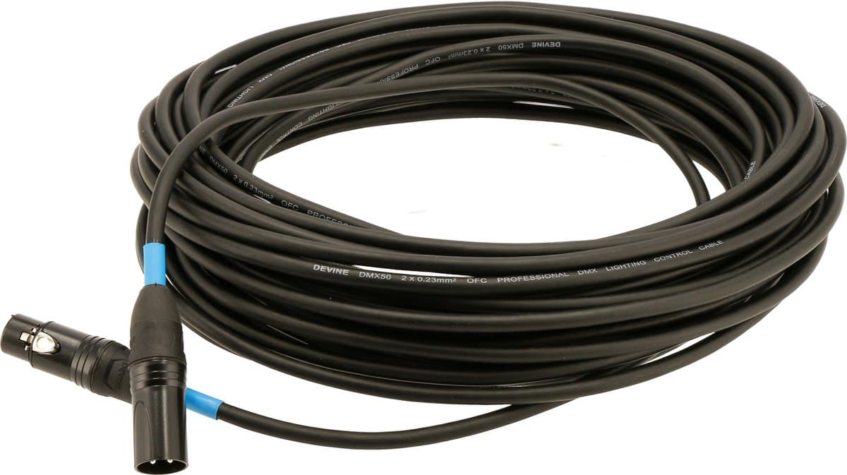 Devine DMX50/20 DMX-kabel 3-pins XLR 20 meter
