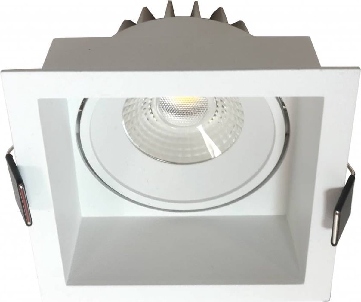Inbouwspot Vierkant Wit 6.5 Watt IP44Dim To Warm