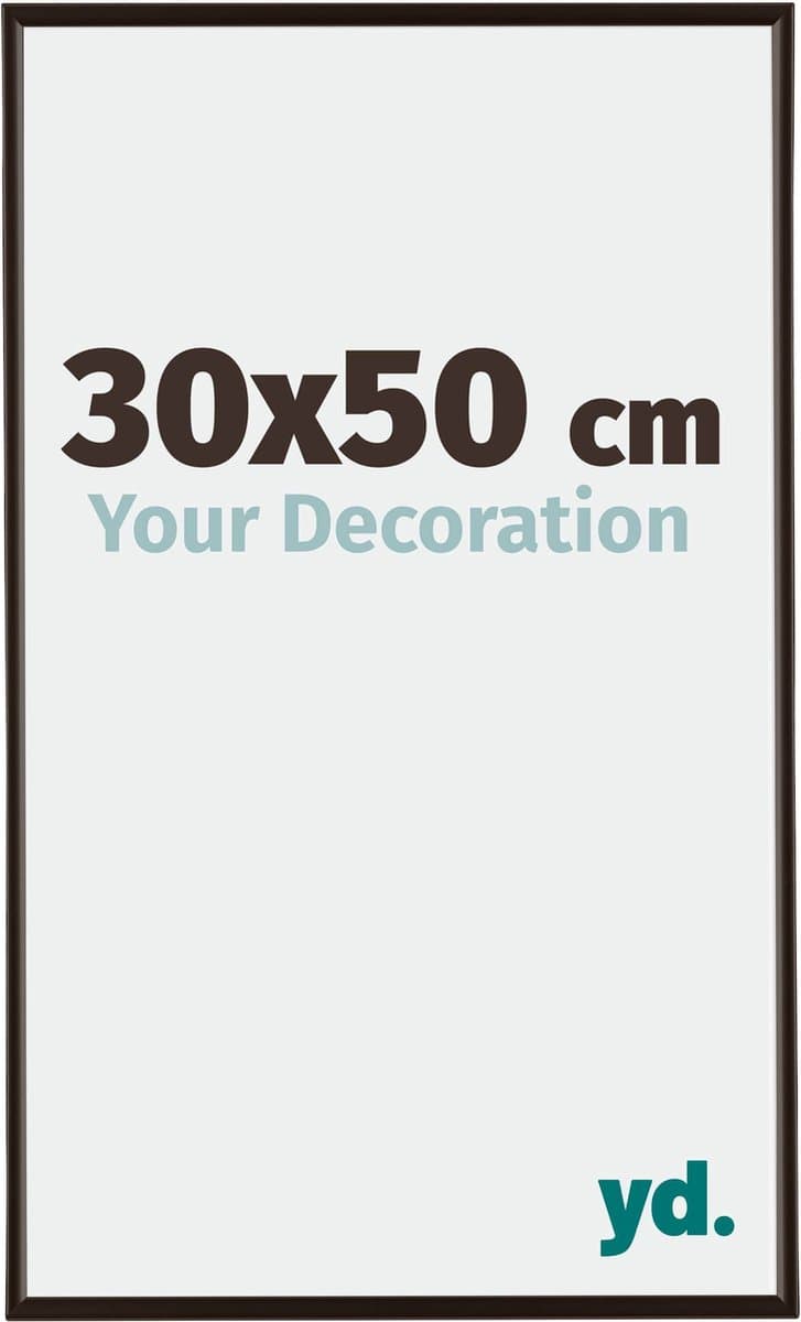 Your Decoration - Fotolijst 30x50 cm - Kunststof - Antraciet - Evry