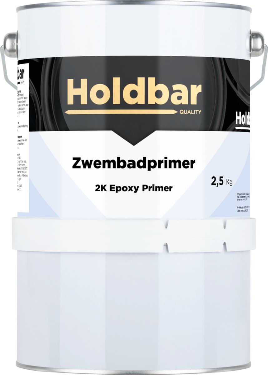 Holdbar Zwembadprimer 2,5 kg - Zwembadverf - Superieure Hechting - UV-bestendig - Watervast - Hecht ook op (geglazuurde) tegels