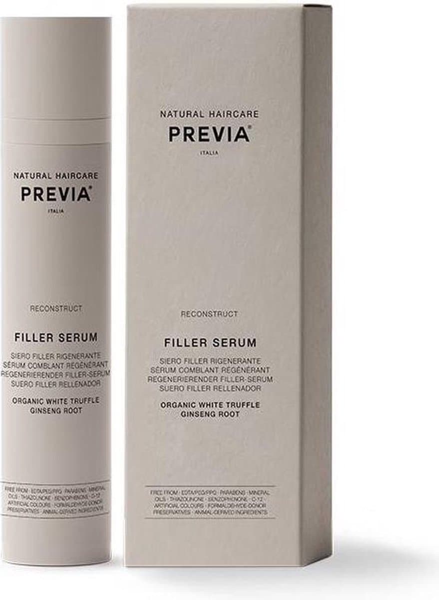 Previa Natural Haircare Reconstruct Filler Serum Beschadigd Haar 50ml - Biologische natuurlijke serum