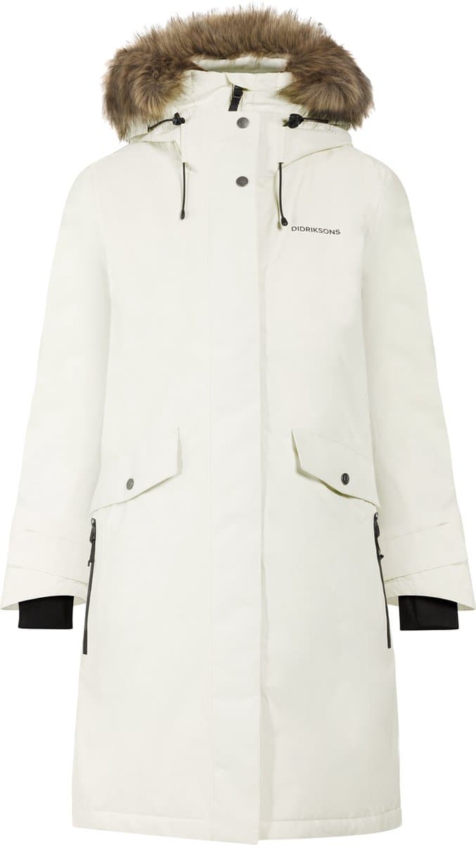 Didriksons ERIKA WNS PARKA 3 Dames Outdoorjas - White Foam - Maat 38