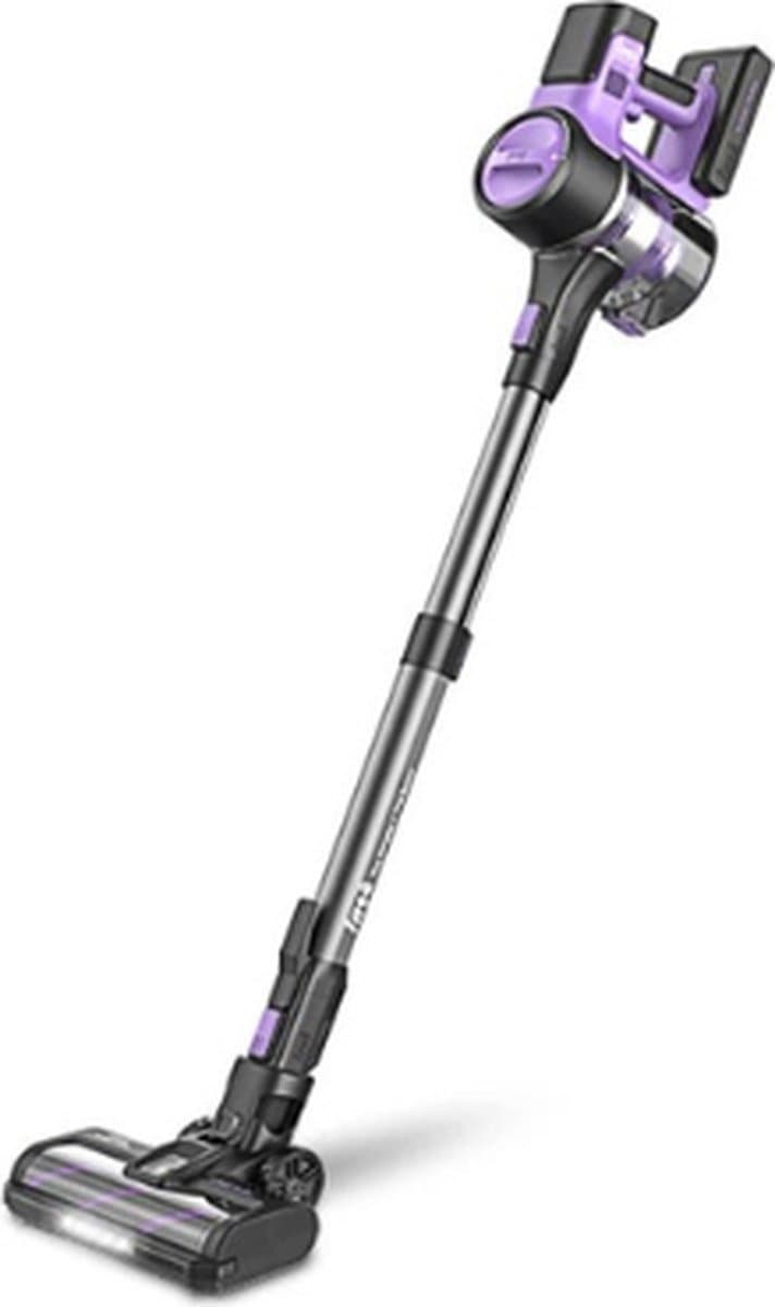 Steelstofzuiger Zonder Zak Op Accu - Draadloze Tapijtreiniger Stofzuiger - Zakloze Stofzuiger - Draadloos - LED Verlichting - Paars