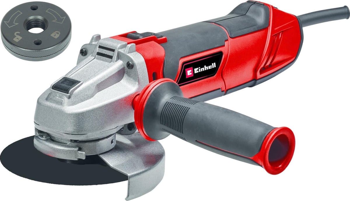 Einhell haakse slijper TE-AG 125/1010 CE - 1010 W, metaal