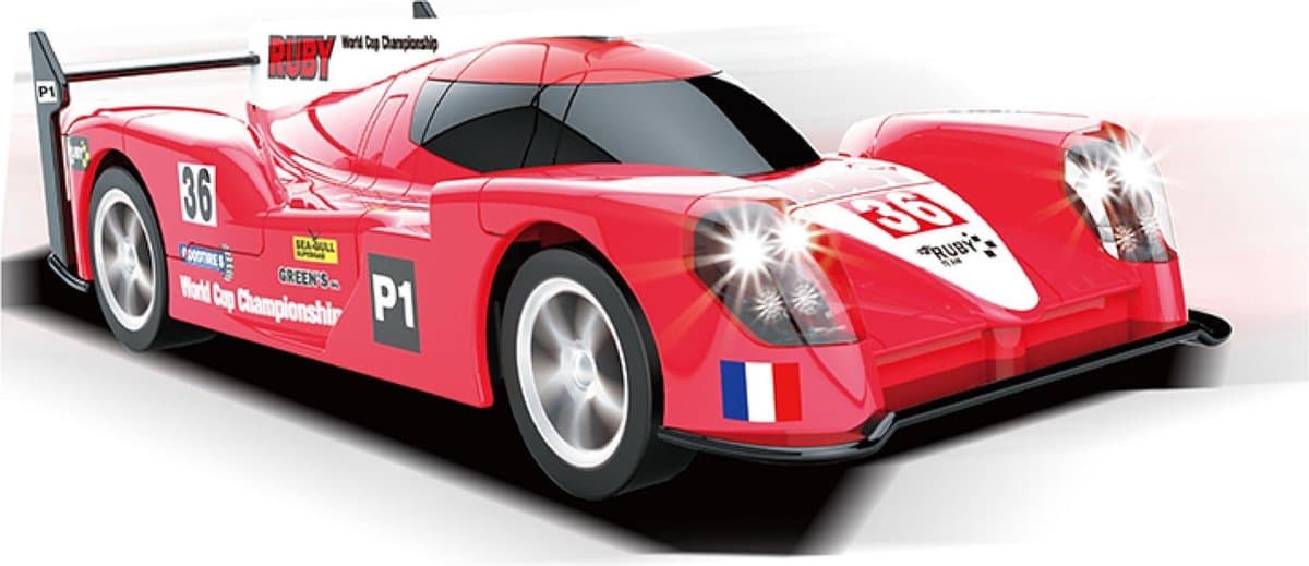 Wonky Monkey - Ruby Red Sport Racer - Raceauto - Racebaan - Race Auto - Elektrische Race Auto