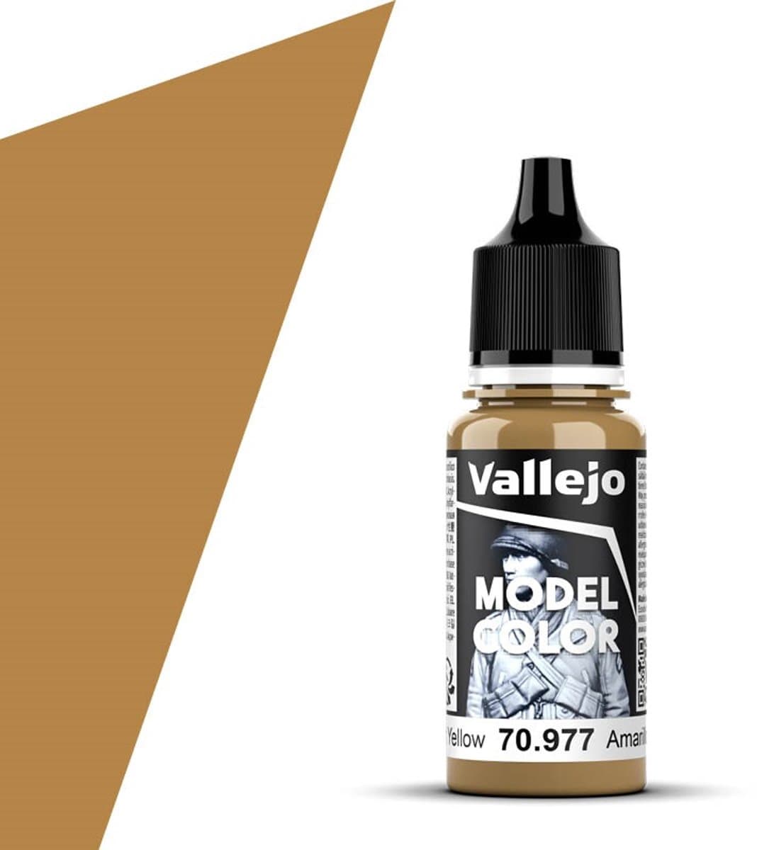 Vallejo Hobbyverf Acrylverf - 70977 Model Color Desert Yellow - Acryl Verf flesje - 17 ml