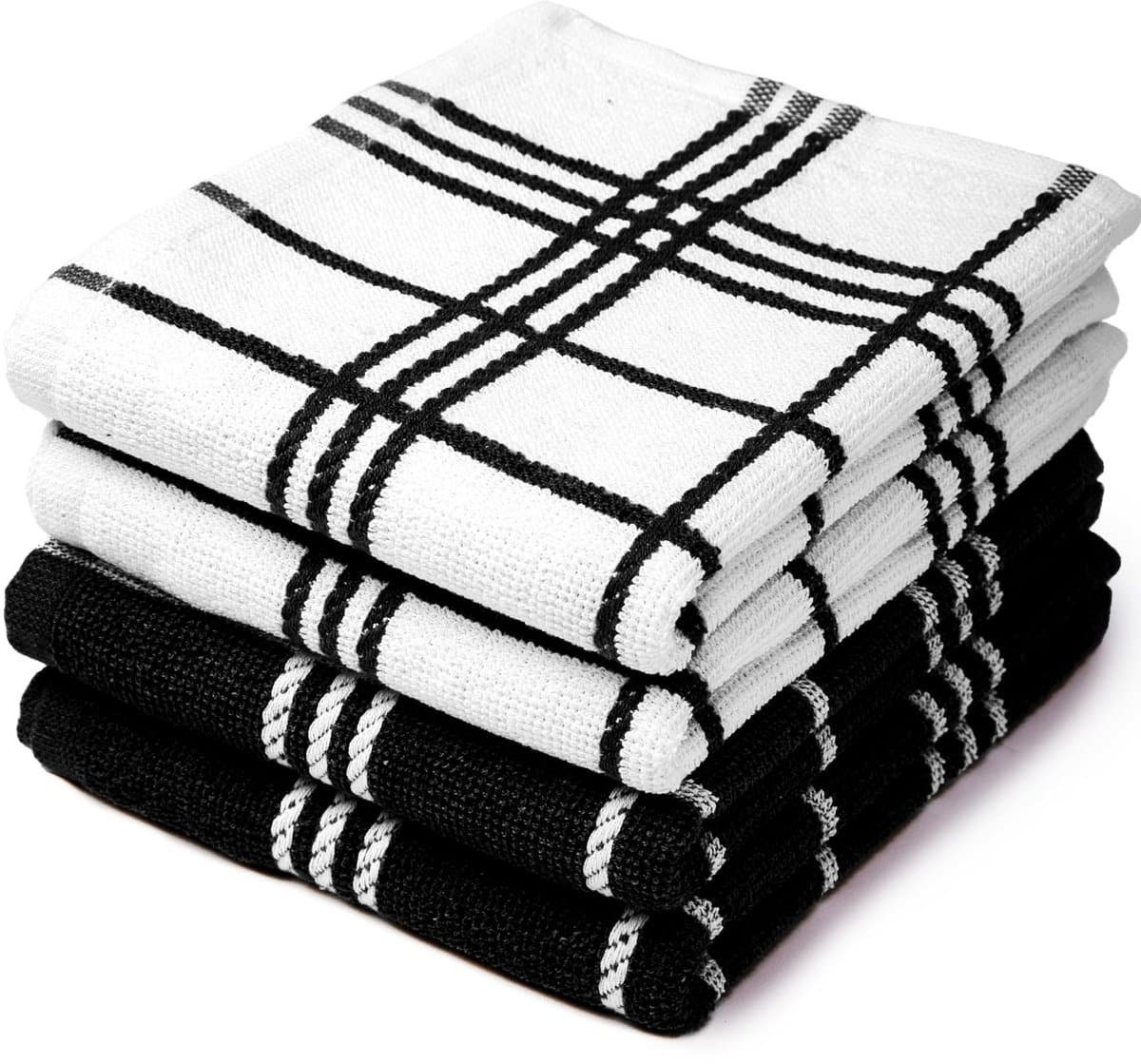 Ibenzoa® Badstof Keukenhanddoeken Set, 60x40cm - Absorberend & Multifunctioneel