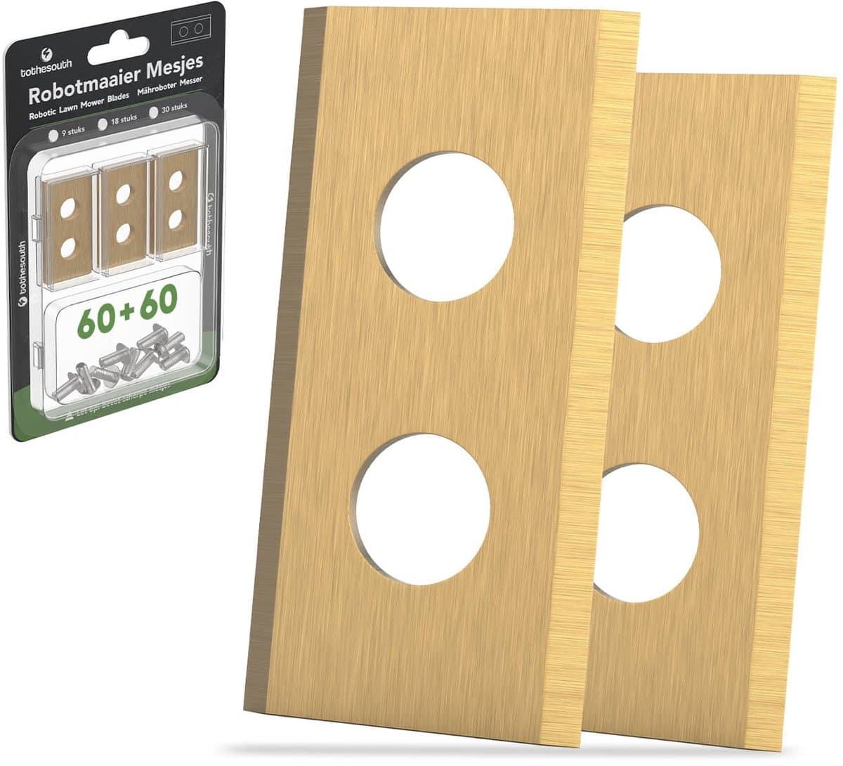To the South® Universele Robotmaaier Mesjes geschikt voor Philips 60 Stuks