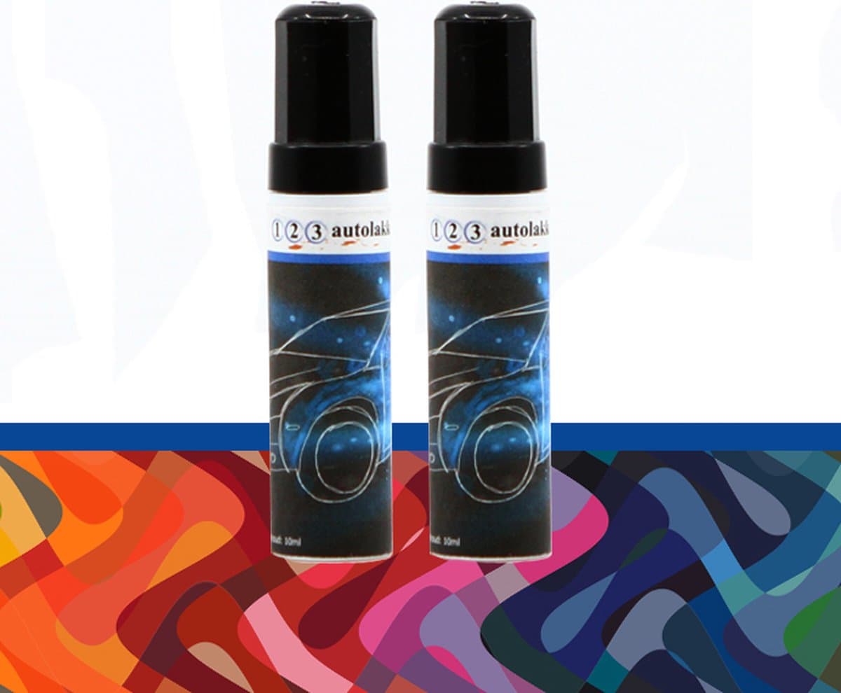 Lakstift Autolak OPEL Kleurcode 165 - AMETHYST-MET. - 12ml + Lakstift BLANKE LAK - 12ml
