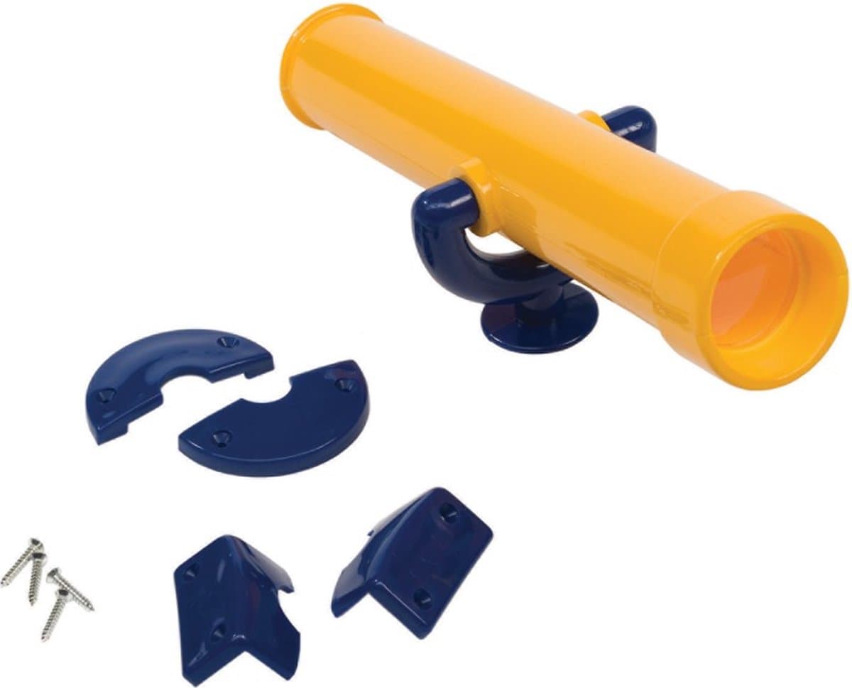 Speeltoestel telescoop Geel/Blauw - Speelgoed telescoop - Geel/Blauw - Kunstof telescoop Geel/Blauw