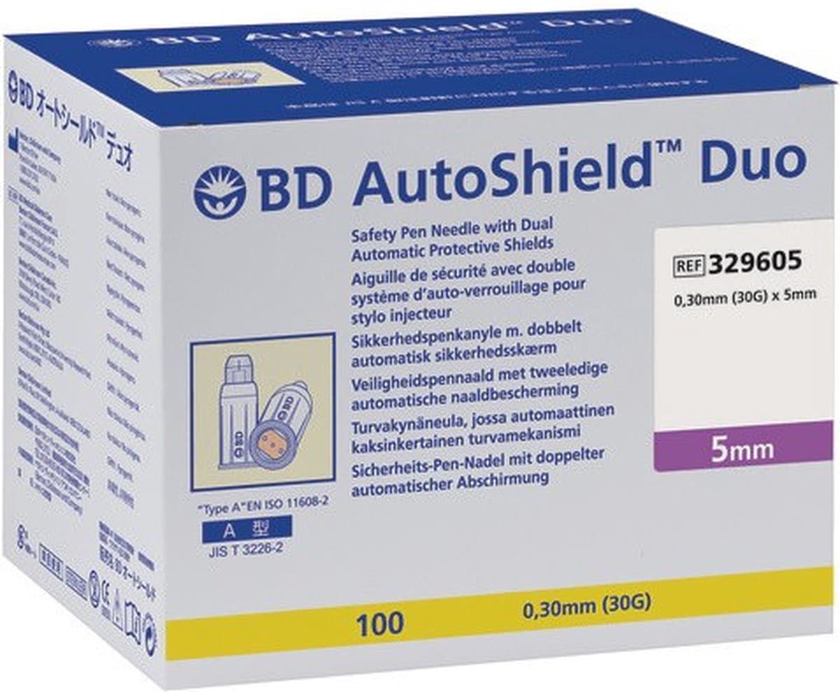 BD AutoShield™ Duo Veiligheidspennaald – 100 stuks