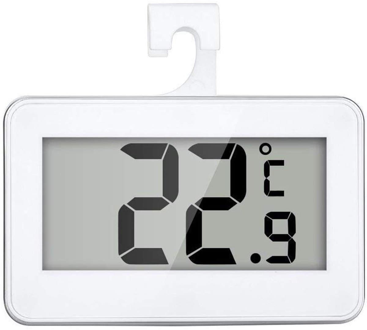 Dailygoods - Digitale koelkastvriezerthermometer - Precisie thermometer - Waterdicht - Wit - Vorstalarm - Huishoudelijk gebruik - UD05 model