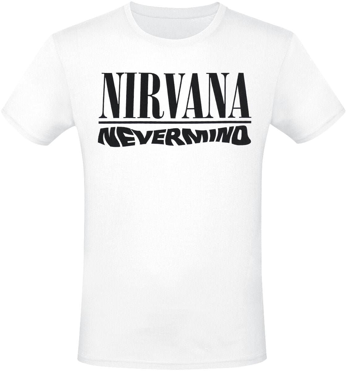 Nirvana Nevermind Heren T-shirt - wit - M