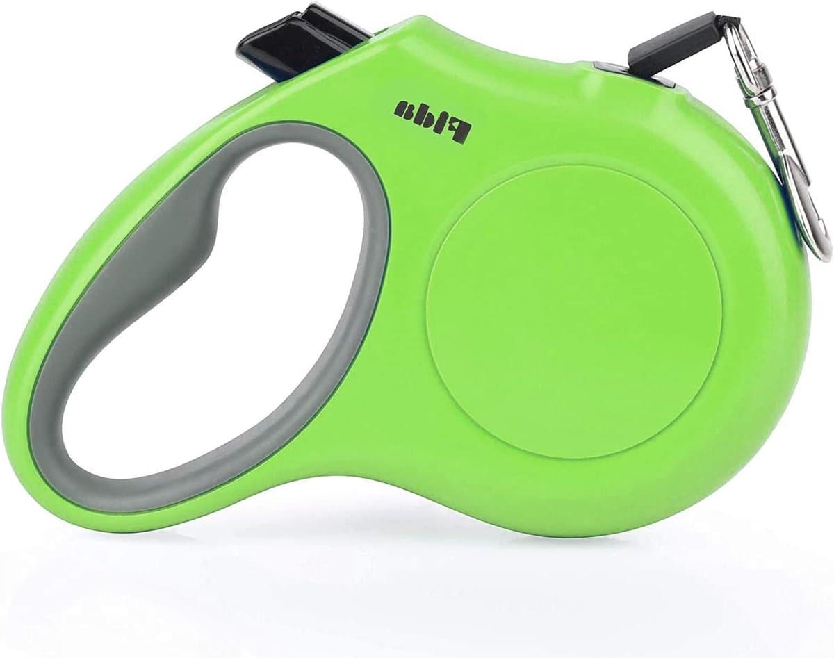 Intrekbare Hondenriem - Rolriem Hond - Veilig Wandelen - Reflecterend Tape - 4.9 m - Groen