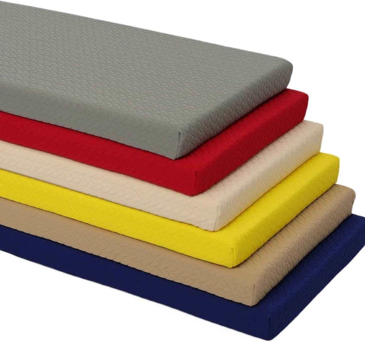Bankkussen - Zitkussen - Buitenmeubels - Schuim met hoge dichtheid - 145 x 45 cm - Kaki