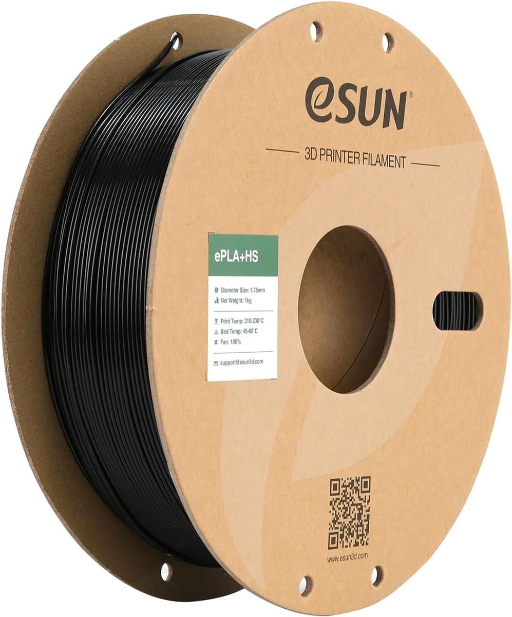 3D Printer Filament - PLA Plus - Hoge Snelheid Printen - Hoge Taaiheid - 1KG - Zwart