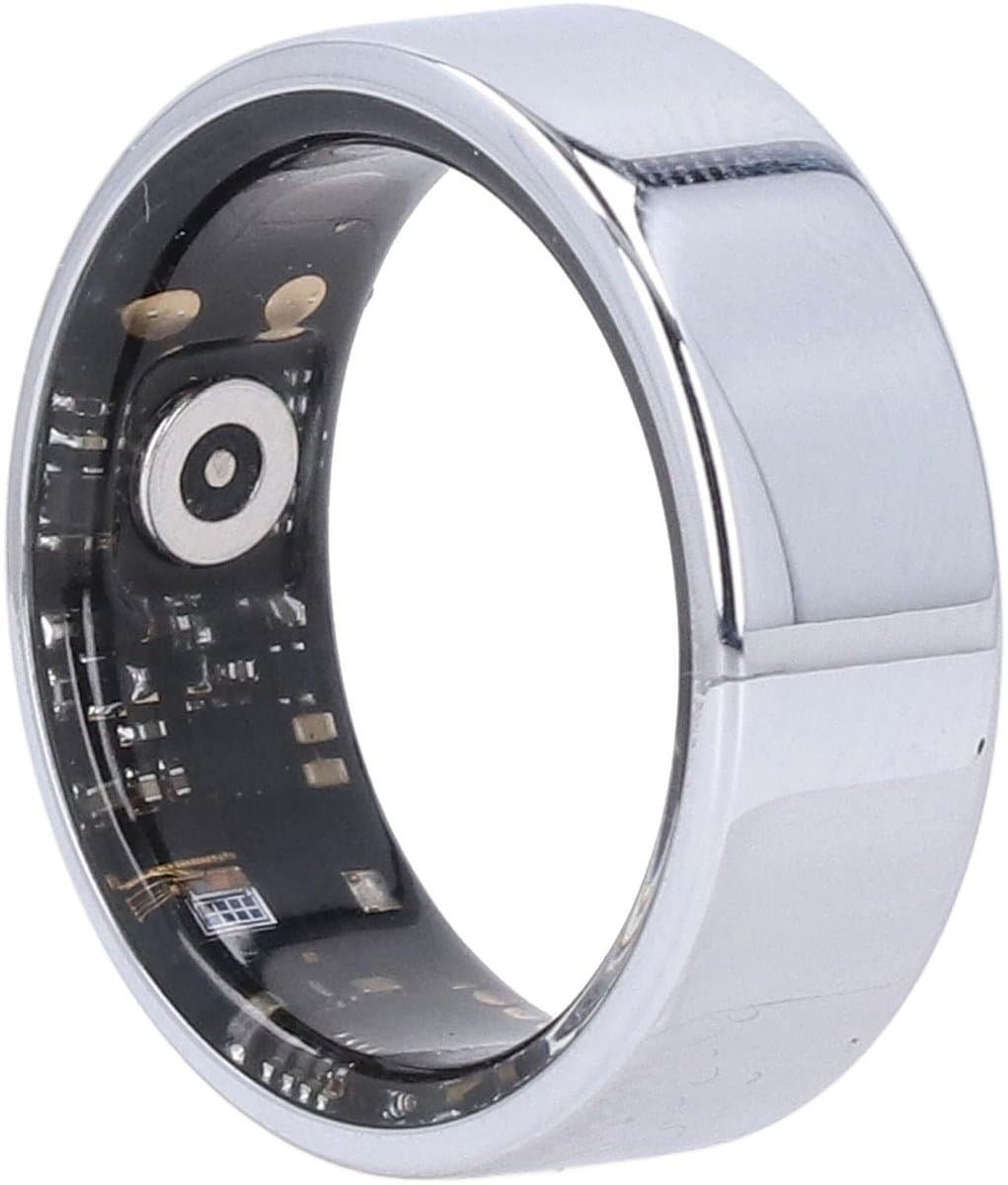 Dailygoods- Gezondheidsring Elegante Kunst - Draagbare Fitness Tracker - Slaapregistratie - Roestvrij Staal - Hypoallergene Epoxyhars - Duurzaam Ontwerp - Fitnessring