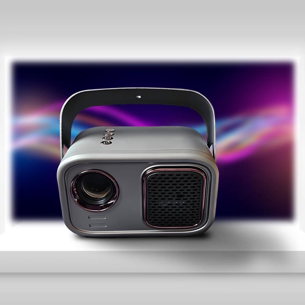 Draadloze Videoprojector - Beamer Android Wifi - Thuisbioscoop - Elektronische Focus - 170 Inch Max - Mat Grijs