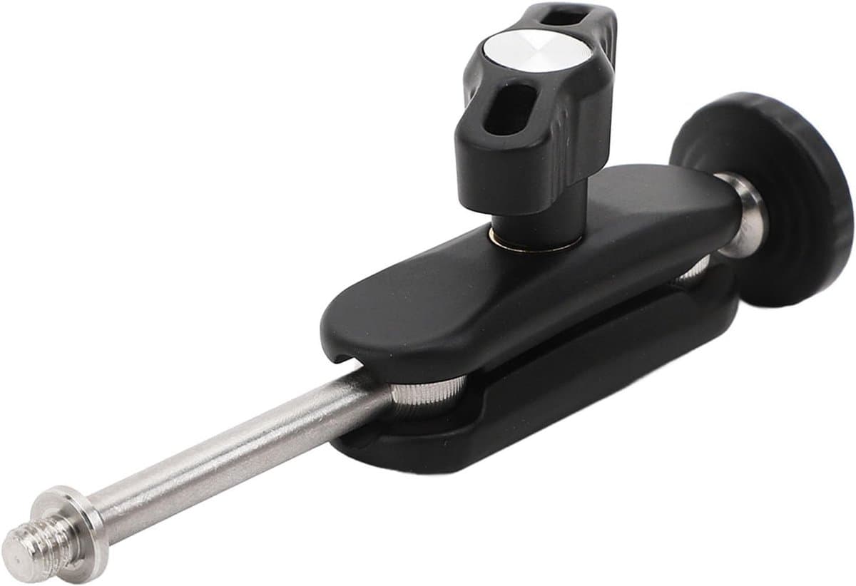 Verstelbare Articulerende Arm met Dubbele Balhoofden en 1/4 inch Schroefgat voor Camera's en Monitoren, 360 Graden Rotatie en Antislip Rubber Kussen