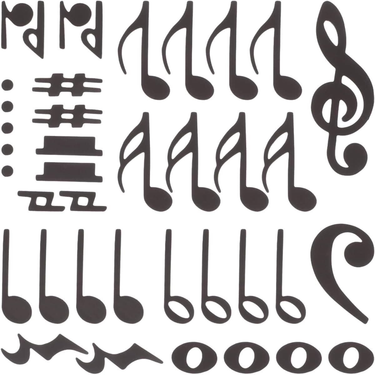Dubbelzijdige magnetische muzieknoten voor leraren, herbruikbare notensymbolen voor whiteboards en koelkasten, ideaal voor muzieklessen en onderwijs