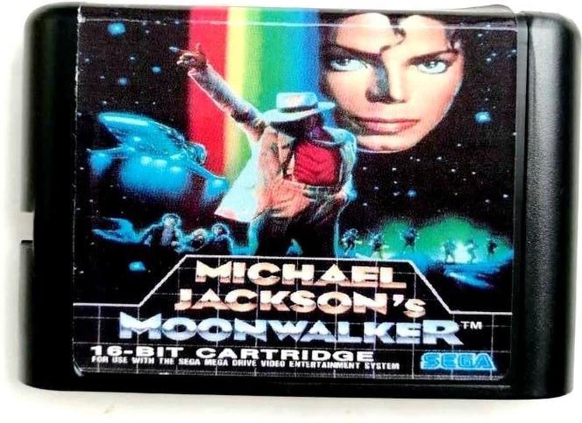 Micheal jackson moonwalker 16-bit voor sega mega, drive 2 voor sega genesis megadrive - jap shell [jap schelp]