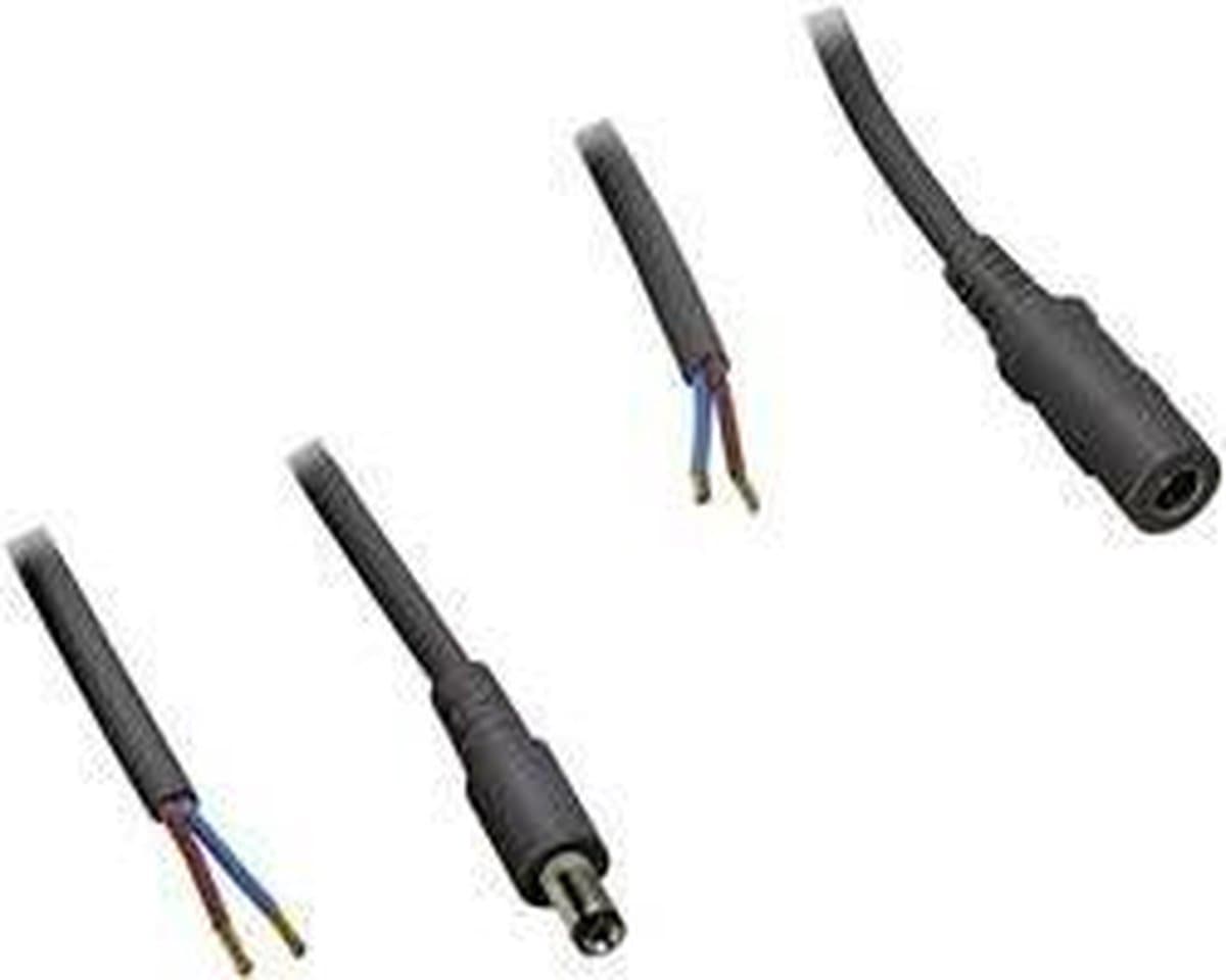 BKL Electronic Laagspannings-aansluitkabel Laagspanningsbus, Laagspanningsstekker - Open kabeleinde 5.50 mm 2.10 mm 2.1
