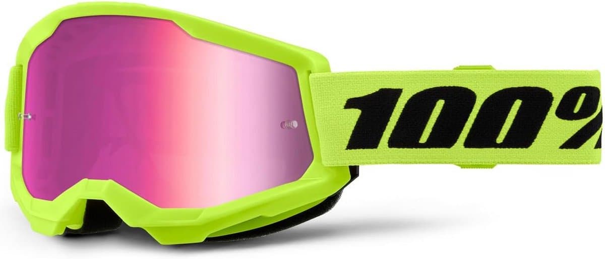 Off-Road Goggle met Roze Spiegel Lens voor Optimale Zichtbaarheid