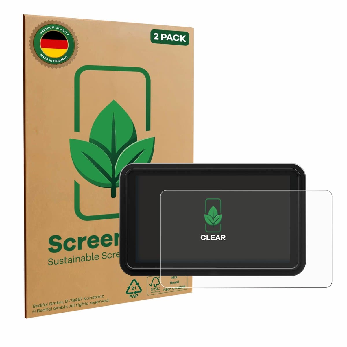 ScreenLeaf - Screenprotector voor Atomos Shinobi 2 - Duurzame schermbescherming Folie Beschermfolie transparant 2 Stuks