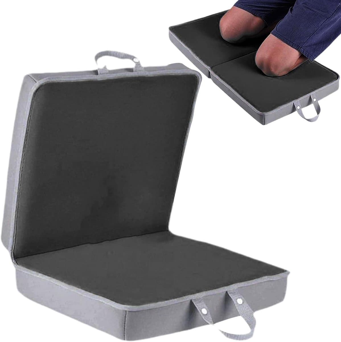 Tuinknielkussen - Knielmat Handvatten - Tuinwerk Ondersteuning - Dik Antislip Opvouwbaar - 60 x 34 cm