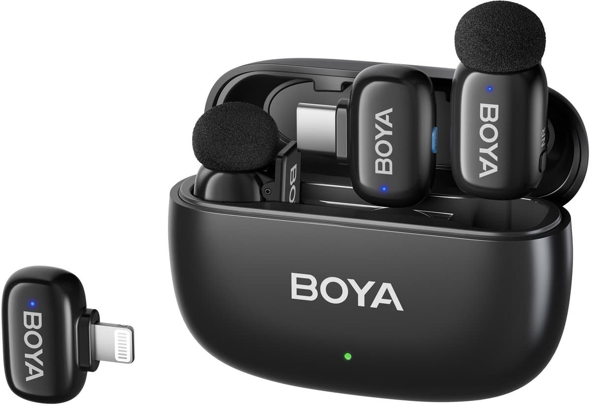 Boya Mini 2 Zwart voor Usb C en Lightning