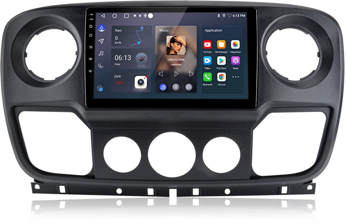 Junsun Autoradio Geschikt Voor Renault Master Opel Movano B Nissan Accessoires -Android 15 - Draadloze CarPlay & Andriod Auto, Bluetooth, GPS-navigatiesysteem, 10-inch HD Touchscreen, WIFI, Stuurwielbediening, DSP, RDS, 2GB+32GB,Quad-core processor