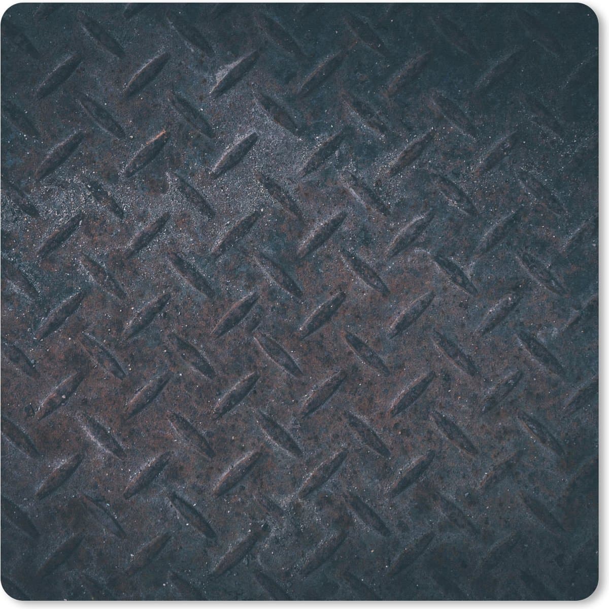 Muismat XXL 80x80 cm - Bureau onderlegger - Bureau mat IJzer - Platen - Roest print - Bureaumat - Gaming mousepad xl - Bureaulegger groot - Computer deskmat