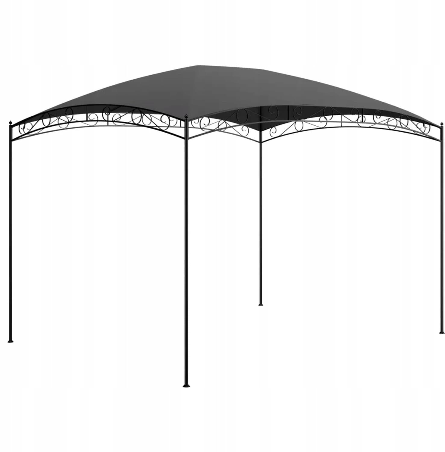 Antraciet Tuinpaviljoen 3x4m - Stevig Staal & PA Dak